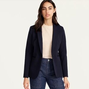 NWOT J Crew Parke blazer in bi-stretch cotton, size 12, black